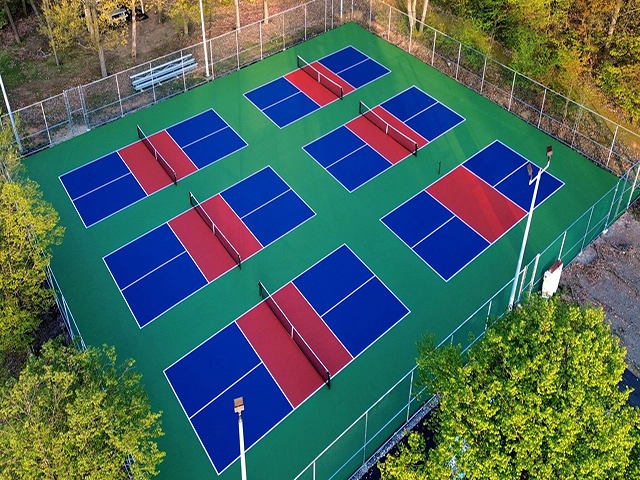 Sửa sân pickleball không phẳng 5 lớp DECOTURF 